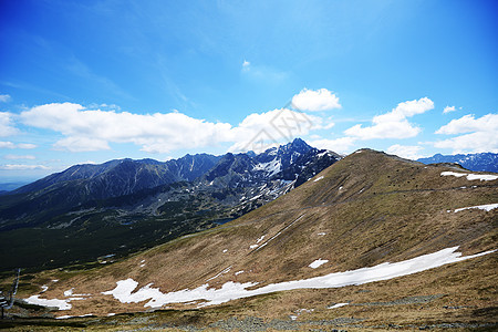 山峰蓝天图片