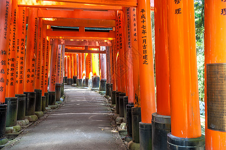 木托里大门福希米伊纳里神社,京都,日本图片