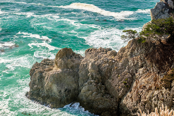 美国太平洋海岸景观,朱莉娅普菲弗伯恩斯州立公园,加利福尼亚图片