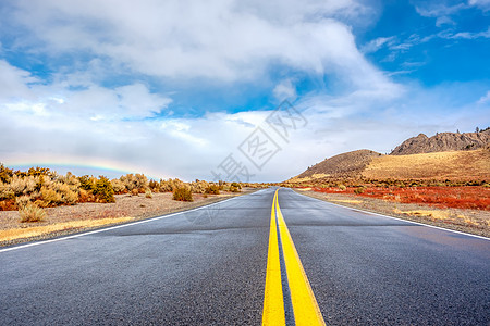 美国加州开放公路彩虹图片