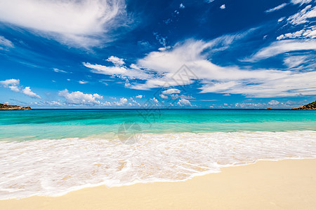 美丽的海滩安塞塞舌尔,马赫图片