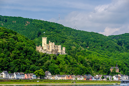 斯托尔岑城堡莱茵河谷莱茵峡谷附近的科布伦茨,德国建于1842图片