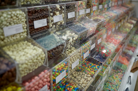 食品,垃圾食品,销售,糖果健康的饮食同的糖果透明塑料盒糖果店糖果店的盒子里同的糖果图片