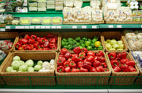 销售,食品蔬菜甜椒辣椒杂货店图片