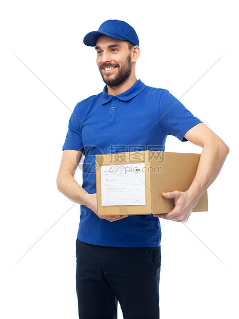送货服务,邮件,人,物流运输快乐的人与包裹箱图片