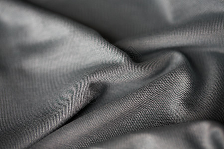 纺品纹理皱巴巴的灰色棉物背景灰色纺品物背景图片