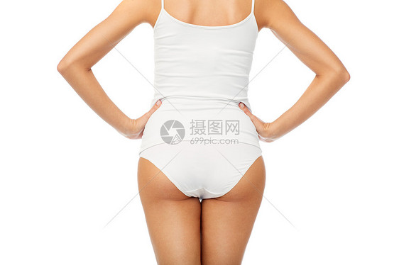 美丽,人,诱惑身体护理的美丽的轻女身体白色内衣后穿着白色内衣的女人身体特写图片