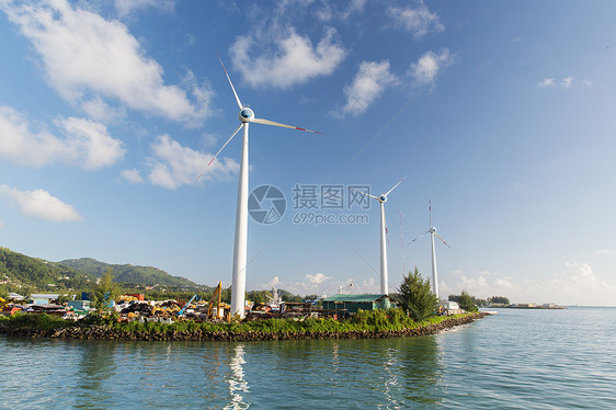 可再生能源技术电力海上风电场的涡轮机海岸风电场的涡轮机图片