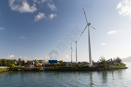 可再生能源技术电力海上风电场的涡轮机海岸风电场的涡轮机图片
