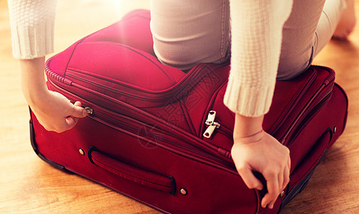 暑假,旅游,旅游物品妇女包装拉链旅行袋度假妇女包装旅行袋度假图片