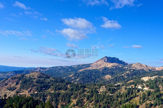 拉森火山公园的钻石峰图片