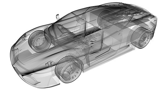 透明跑车图片