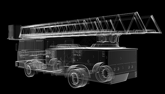 隔离透明消防车图片