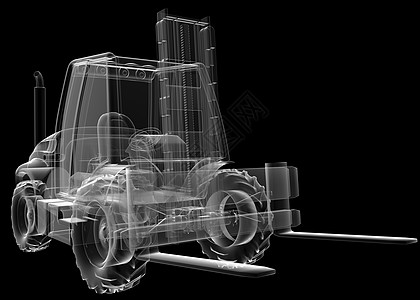 隔离透明叉车图片