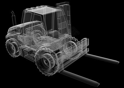 隔离透明叉车图片