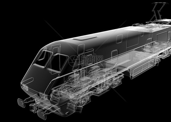 透明列车图像图片