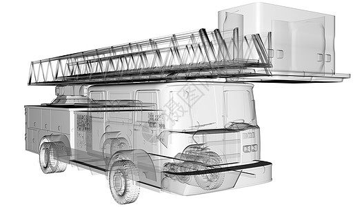 隔离透明消防车图片