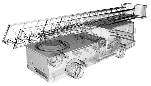 隔离透明消防车图片