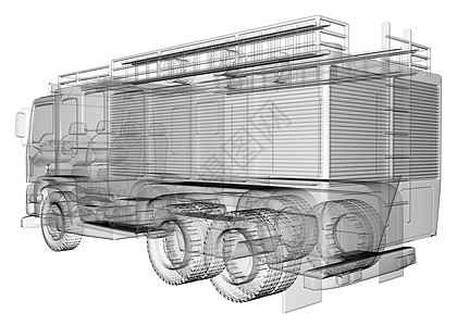 隔离透明消防车图片