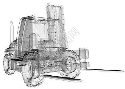 隔离透明叉车图片