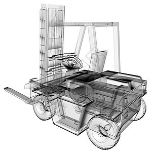 隔离透明叉车图片