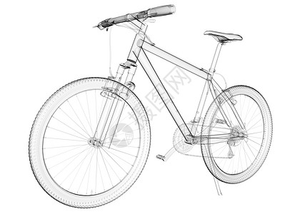 隔离透明自行车图像图片