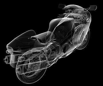透明隔离运动摩托自行车背景图片