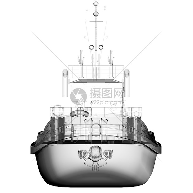 透明渔船图片
