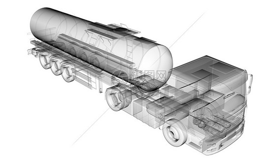 隔离透明油罐车图片