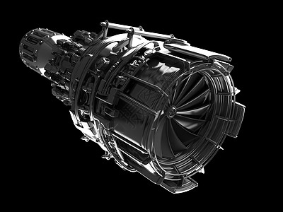 飞机喷气发动机涡轮叶片,飞机,航空航天工业,孤立图片