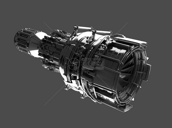 飞机喷气发动机涡轮叶片,飞机,航空航天工业,孤立图片