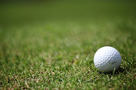 草地高尔夫球高尔夫球场天然草地上高尔夫球的图片