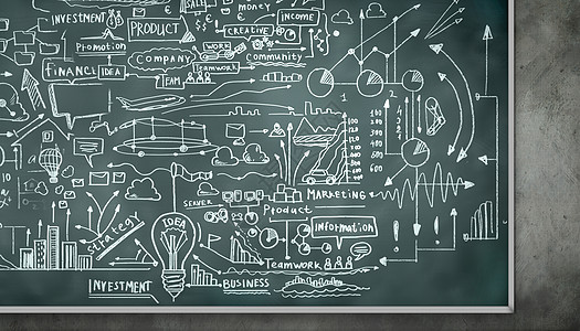 公式数字带科学图纸的黑板背景图像图片
