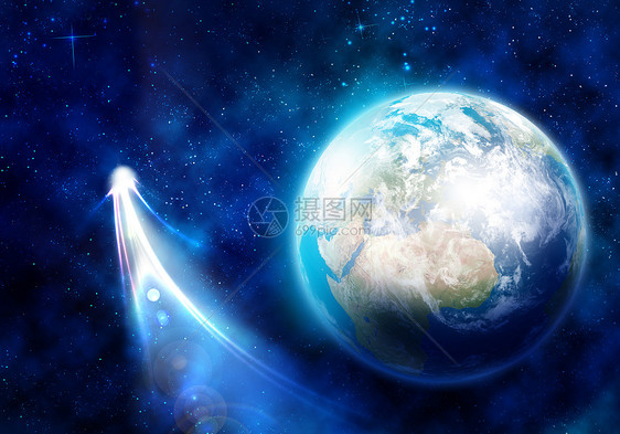 地球行星地球卫星的图像这幅图像的元素由美国宇航局提供的图片