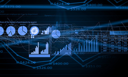 商业数字背景企业财务背景形象与利润收益图片
