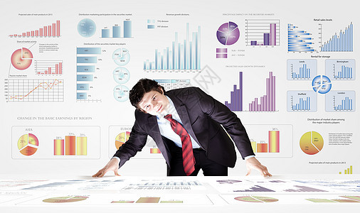 商业分析轻商人分析市场数据信息图片