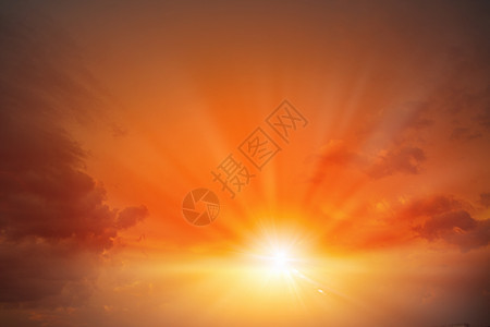 天空中的日出自然景观太阳天际线升图片