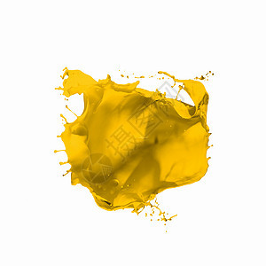 飞溅的黄色油漆图片