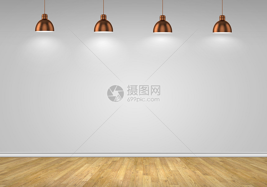空白墙空白墙,灯照明的文字位置图片