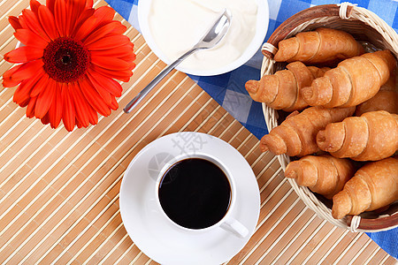 欧式早餐,含克罗地亚菜黑咖啡图片