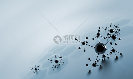 分子链分子链的高科技背景图片