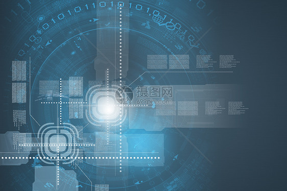 创新技术数字三维图标的背景图像图片