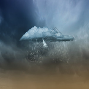 暴风雨的天空闪电雨多云天空的背景图像图片