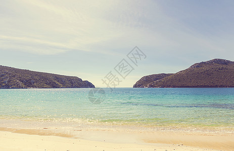 希腊华丽的海滩图片