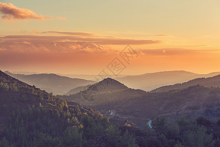 塞浦路斯山脉的风景图片