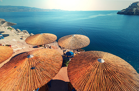 希腊华丽的海滩图片