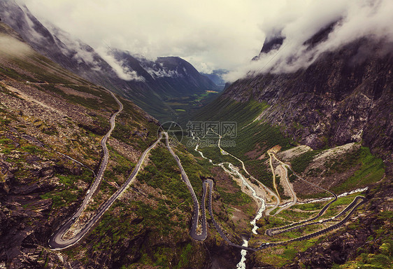 巨魔,巨魔39的小径,挪威的蛇形山路图片