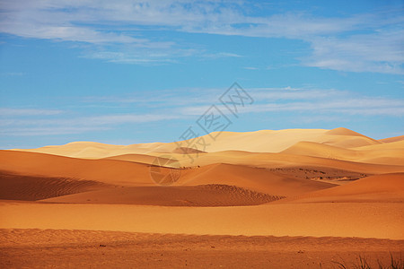 沙漠中风景优美的沙丘图片