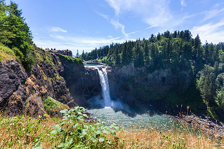 美丽的Snoqualmie瀑布,美国图片