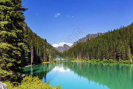 美国华盛顿美丽的高山湖泊荒野地区图片